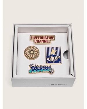 Golden Goose Ensemble De Broches Fivefourfive Collab, Taille - Gris