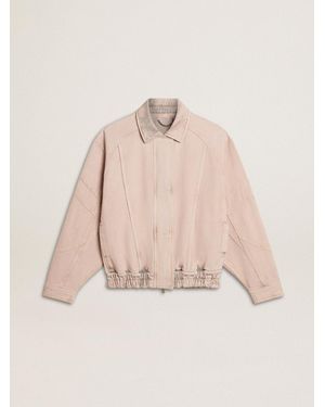 ブルゾン GOLDEN GOOSE DELUXE BRAND NANCY BOMBER JACKET IN DENIM Golden Goose Nancy Denim Bomber Jacket in Natural | Lyst