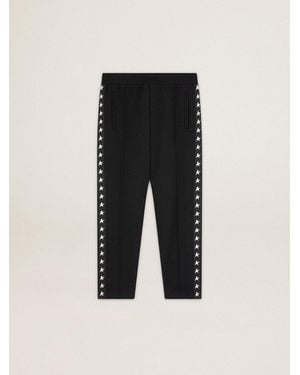 Golden Goose Star-print Track Pants Black