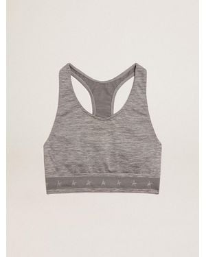 Golden Goose Top Sportivo Di Colore Grigio Melange, Donna, Taglia