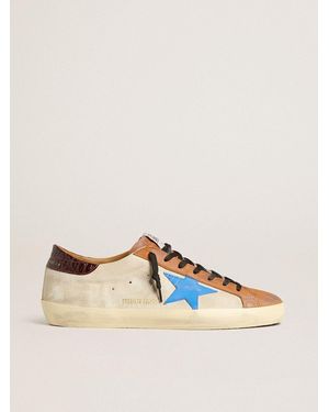 ゴールデングース Super-Star LTD クロコダイルプリントスター Super-Star LTD with croc-print star and green heel tab