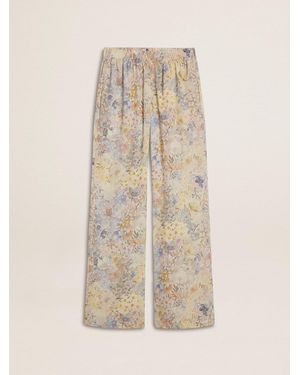 Golden Goose Pantalone Jogging Da Donna Con Stampa Floreale, Donna, Taglia - Neutro