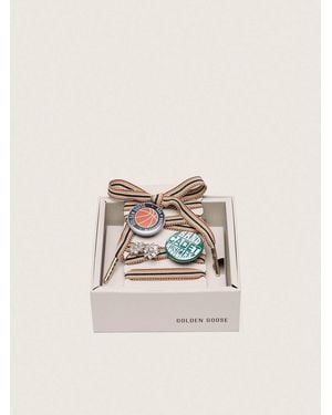 Golden Goose Skins Laccio Con Charm E Spille, Donna, Taglia - Neutro