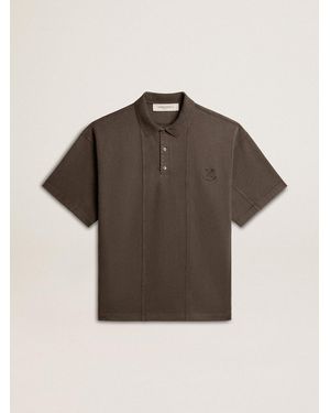 Golden Goose Polo Da Uomo - Marrone