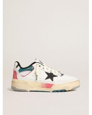 Golden Goose Forty2 Uomo Con Stella Nera E Talloncino - Neutro