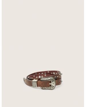 Golden Goose Lace Belt - Natural