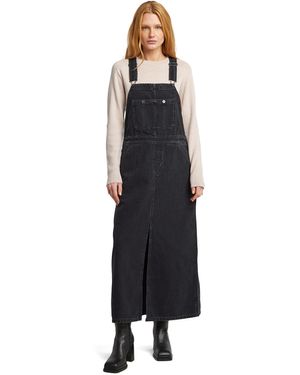 G-Star Skater Maxi Dungaree Dress Worn - Black