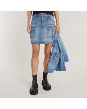 G-Star Viktoria Utility Minirok - Blauw