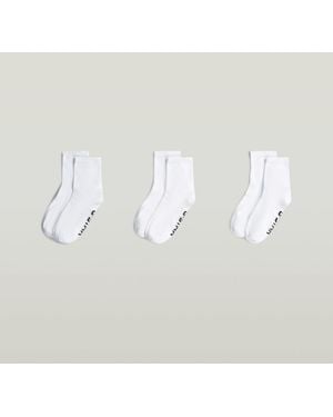 G-Star Anklet Sock 3-Pack - White