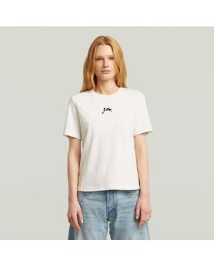 G-Star Script T-Shirt - White