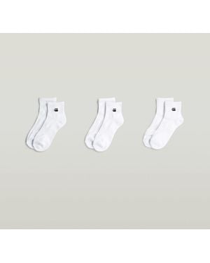 G-Star Short Socks 3-Pack - White