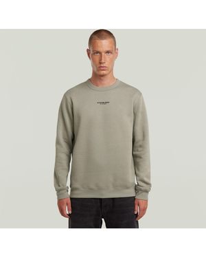 G-Star Center Chest Logo Sweater - Green