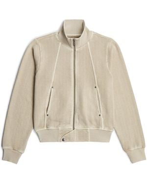 G-Star Track Overdyed Slim Sweater Jacket - Natural