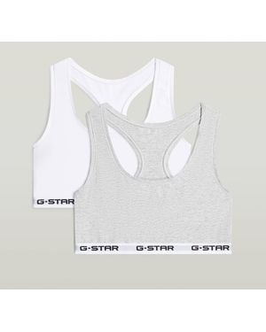 G-Star Racerback Bralette 2-Pack - White