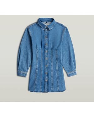G-Star Carter Denim Shirt Dress - Blue