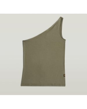 G-Star 2Nd Skin One Shoulder T-Shirt - Groen