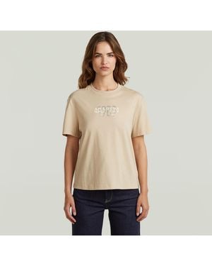G-Star Inside Print T-Shirt - Natural