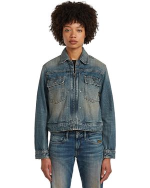 G-Star Shrunken Boxy Jacket - Blue