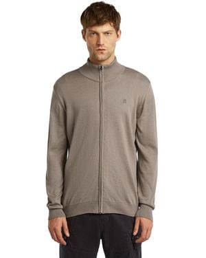 G-Star Core Zip Through Knit - Brown