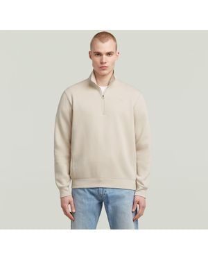 G-Star Premium Core Half Zip Sweater - Natural
