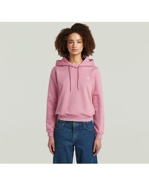 G-Star Logo Hoodie Sweat - Pink