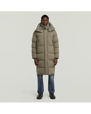 G-Star G- Whistler Xl Long Blanket Jacket - Green