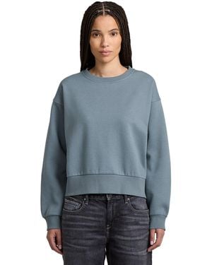 G-Star Premium Core Cropped Loose Sweater - Blue