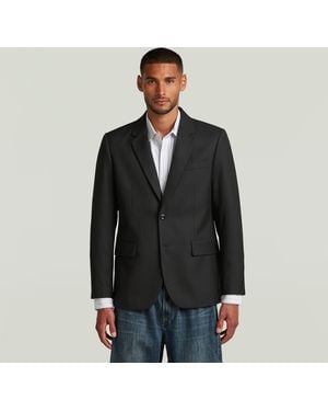 G-Star Einreihiger Blazer - Schwarz