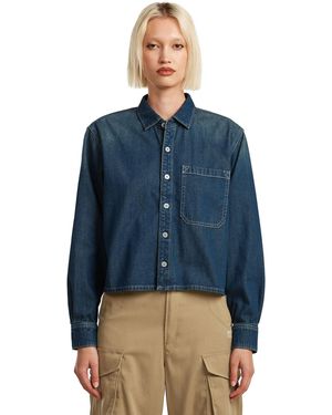 G-Star Boxy Relaxed 1-Pocket Shirt - Blue
