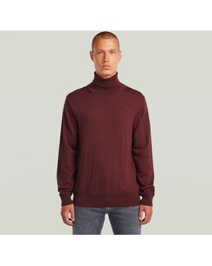 G-Star Premium Core Turtle Strickpullover - Rot
