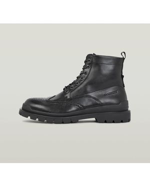G-Star Blake High Brogue Boots - Black