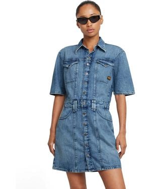 G-Star Biker Dress - Blue