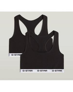 G-Star Racerback Bralette 2-Pack - Black