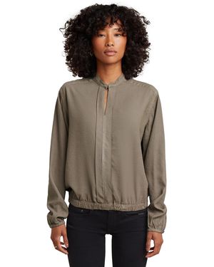 G-Star Stand Up Collar Shirt - Brown