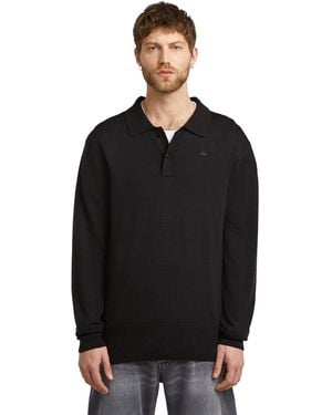 G-Star Premium Core Dunda Polo Knit - Black