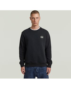 G-Star Logo Sweatshirt - Schwarz