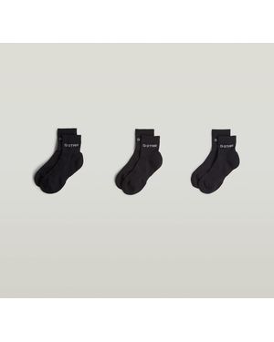 G-Star Anklet Sokken 3 Paar - Zwart