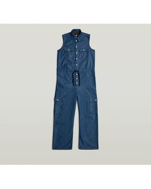 G-Star Soft Utility Jumpsuit - Blau