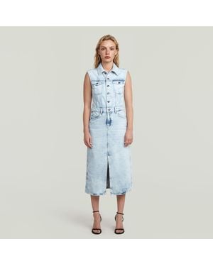 G-Star Sleeveless Dress - Blue