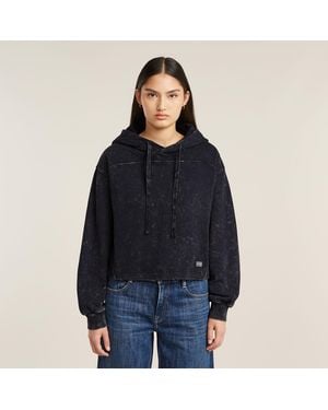 G-Star G-Star Raw Overdyed Loose Hooded Sweater - Black