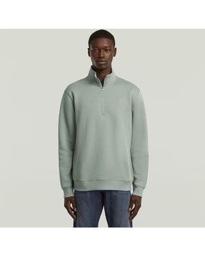 G-Star Sweat Premium Core Half Zip - Vert