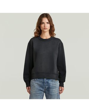 G-Star Washed Relaxed Sweater - Zwart