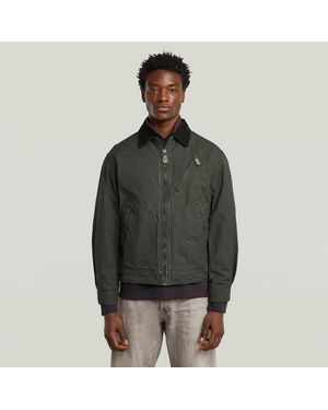 G-Star Duty Canvas Trucker Jacket - Green