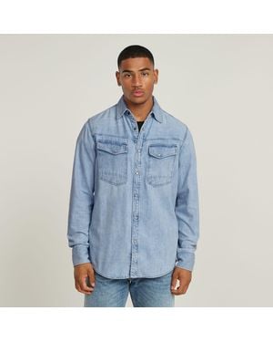 G-Star Dakota Slim Denim Shirt - Blue