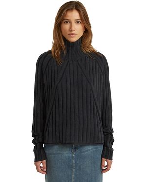 G-Star Washed Loose Turtle Knit - Black