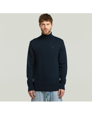 G-Star Premium Core Turtle Strickpullover - Blau