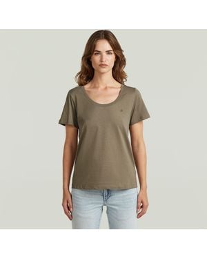 G-Star Scoop Neck T-Shirt - Green