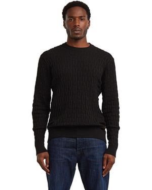 G-Star Chain Structure Knit Pullover - Black