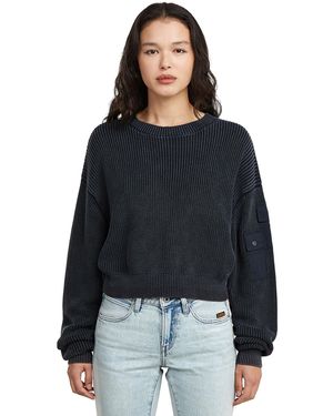 G-Star Washed Pocket Loose Knit - Black