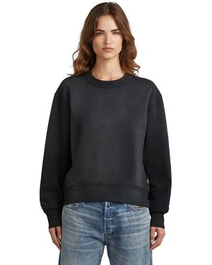 G-Star Washed Relaxed Sweater - Black